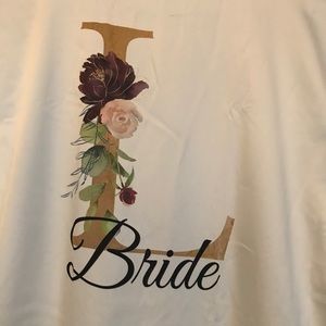 Monogrammed Bride sleep shirt